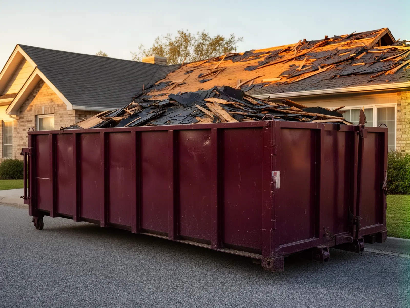 Roll-off dumpster from Maple Branch Dumpster Rental in Montgomery, AL